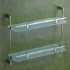 Glass double shelf